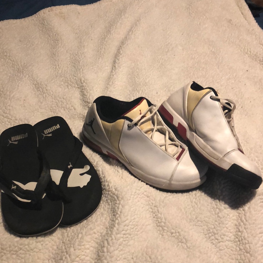 2 for 1 JORDAN sneakers & POLO flip flops
